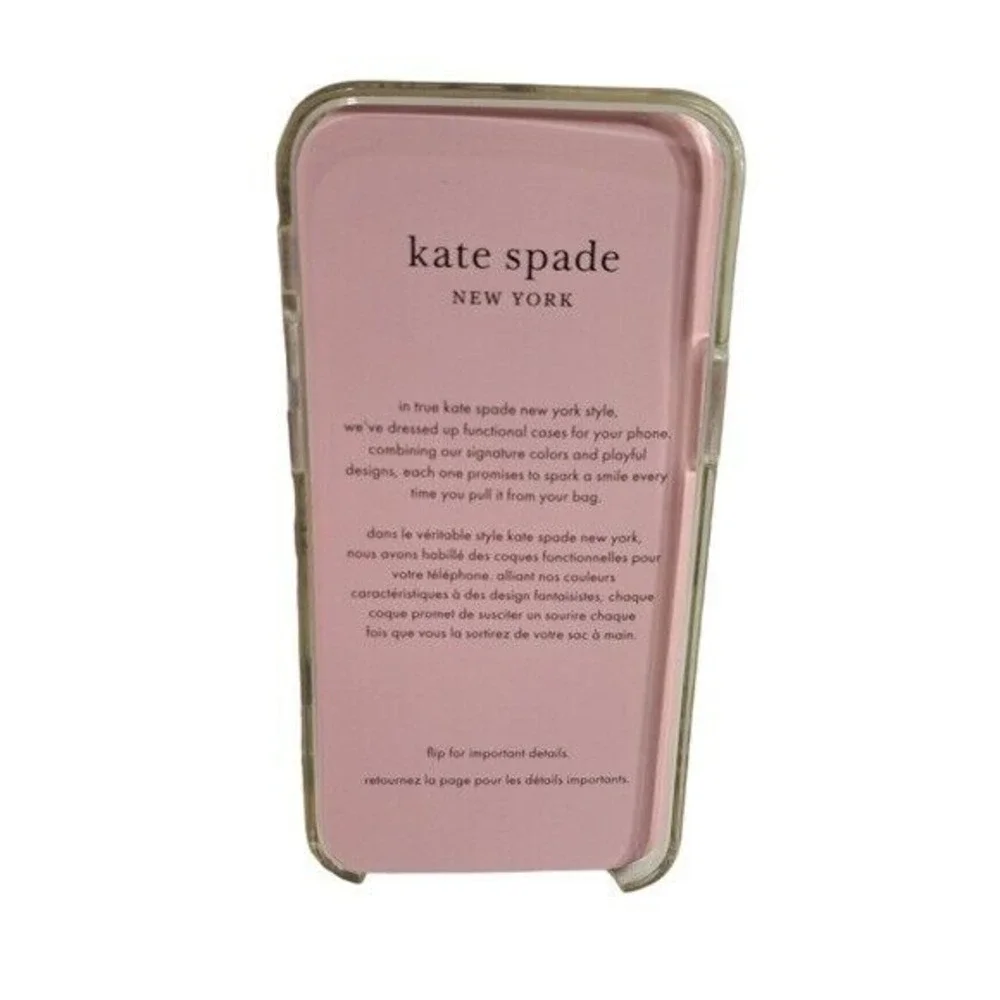 Kate Spade Women's Floral‎ Print Pink & White Phone Case i Phone 5.4